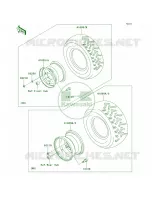 WheelsTires voor Kawasaki Brute Force 650 4x4 Hardwoods Green HD 2006