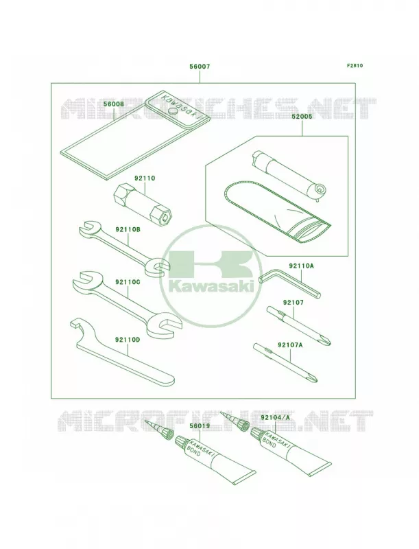 Owner's Tools Kawasaki QUAD 700 2006 Prairie 700 4x4  KVF700A6F