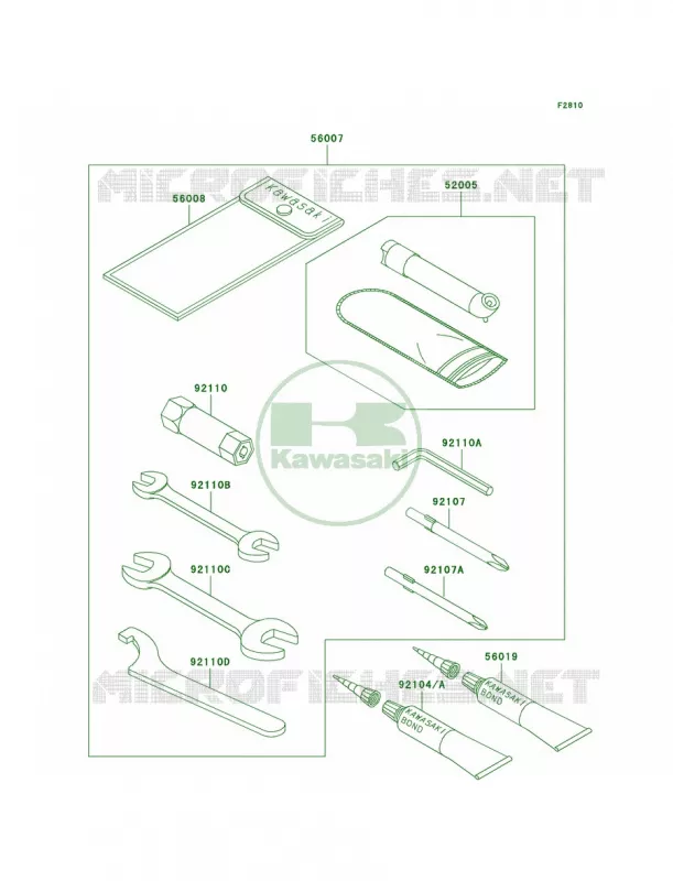 Owner's Tools Kawasaki QUAD 700 2006 Prairie 700 4x4 Team Green Special Edition  KVF700D6F