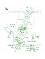 Air Cleaner voor Kawasaki Brute Force 750 4x4i 2006