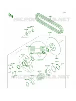 Driven ConverterDrive Belt voor Kawasaki Brute Force 750 4x4i 2006