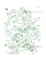 Frame Fittings voor Kawasaki Brute Force 750 4x4i 2006