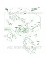 Front Brake voor Kawasaki Brute Force 750 4x4i 2006