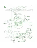 Rear Fenders voor Kawasaki Brute Force 750 4x4i 2006
