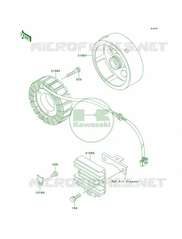 Generator Kawasaki QUAD 250 2005 Bayou 250  KLF250-A3