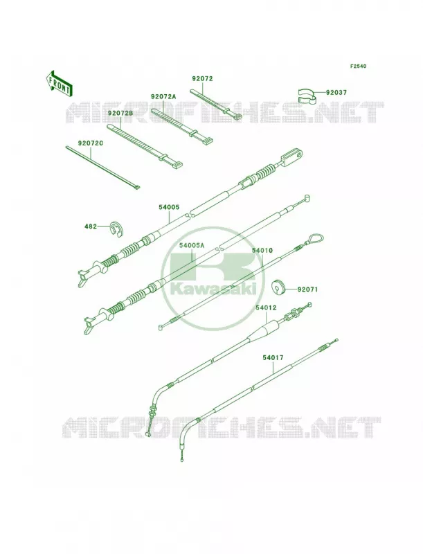 Cables Kawasaki QUAD 360 2005 Prairie 360  KVF360-B3
