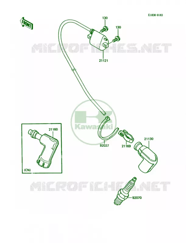 Ignition System Kawasaki MOTOS 80 1988 KDX80  KDX80-C5