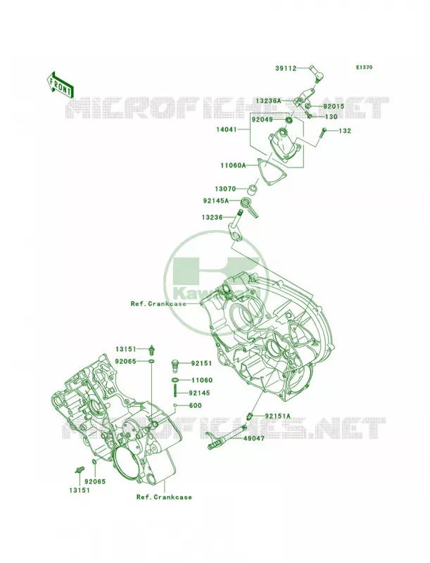 Gear Change Mechanism Kawasaki QUAD 700 2005 Prairie 700 4x4  KVF700-A2