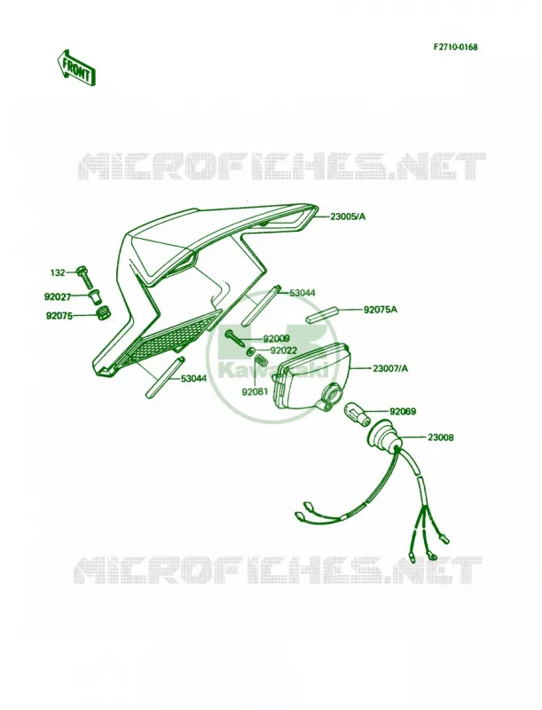 Headlights Kawasaki MOTOS 200 1987 KDX200  KDX200-C2