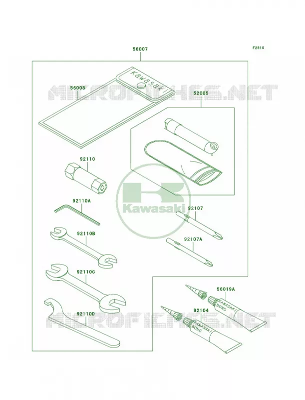 Owner's Tools Kawasaki QUAD 360 2004 Prairie 360 4X4  KVF360-A2