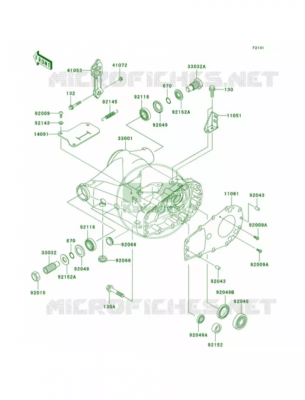 Swingarm Kawasaki QUAD 360 2004 Prairie 360 4X4  KVF360-A2