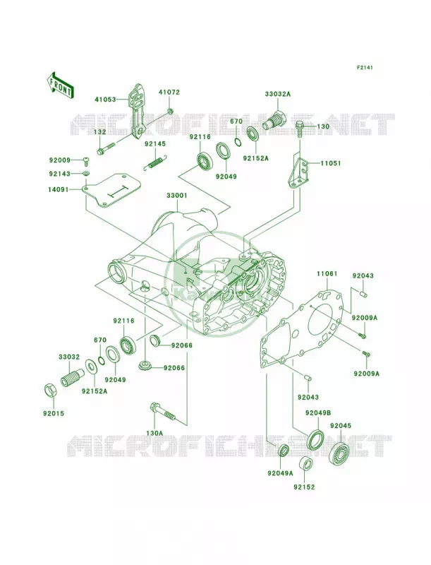 Swingarm Kawasaki QUAD 360 2004 Prairie 360  KVF360-B2