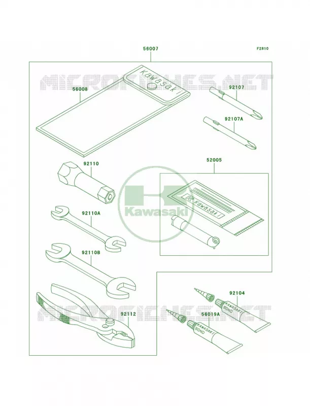 Owner's Tools Kawasaki QUAD 250 2003 Bayou 250  KLF250-A1