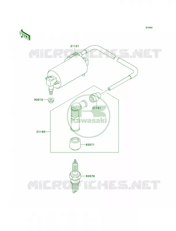 Ignition System Kawasaki QUAD 300 2003 Bayou 300  KLF300-B16