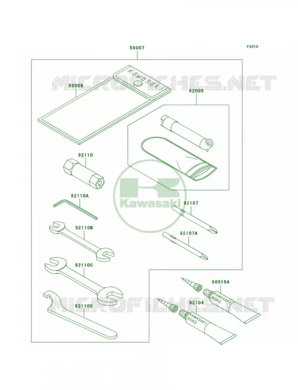 Owner's Tools Kawasaki QUAD 360 2003 Prairie 360  KVF360-B1
