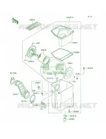 Air Cleaner voor Kawasaki Bayou 300 2002