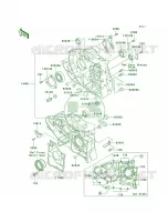 Crankcase voor Kawasaki Bayou 300 2002