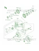 Crankshaft voor Kawasaki Bayou 300 2002