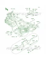 Engine Mount voor Kawasaki Bayou 300 2002