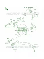 Gear Change Mechanism voor Kawasaki Bayou 300 2002