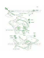 Labels voor Kawasaki Bayou 300 2002