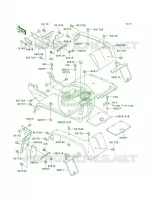 Rear Fenders voor Kawasaki Bayou 300 2002