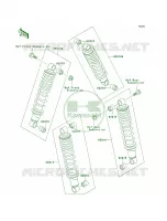 Shock Absorbers voor Kawasaki Bayou 300 2002