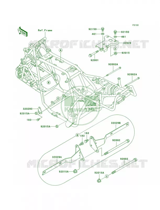 Engine Mount Kawasaki QUAD 300 2002 Bayou 300  KLF300-B15