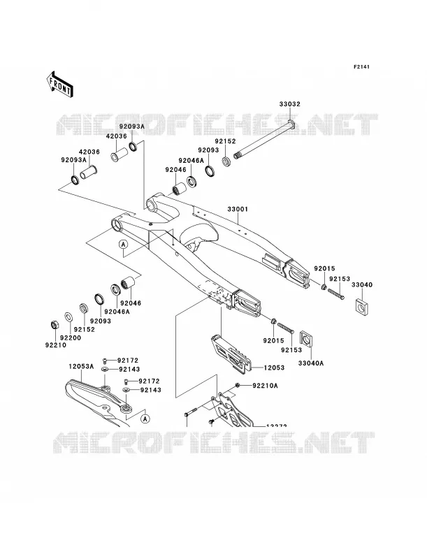 Swingarm Kawasaki MOTOS 450 2013 KLX450R  KLX450ADF