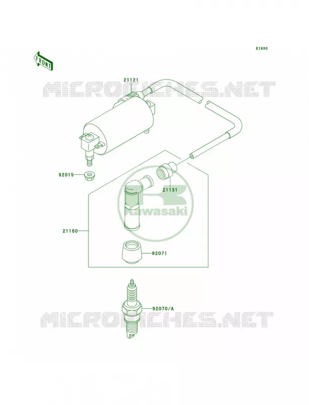 Ignition System Kawasaki QUAD 300 2001 Bayou 300  KLF300-B14