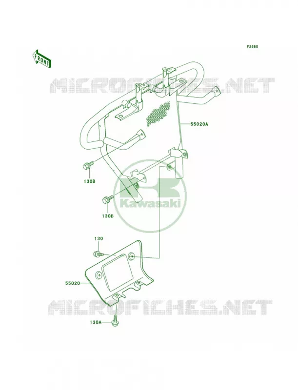 Guards Kawasaki QUAD 400 2001 Prairie 400 4X4  KVF400-C3