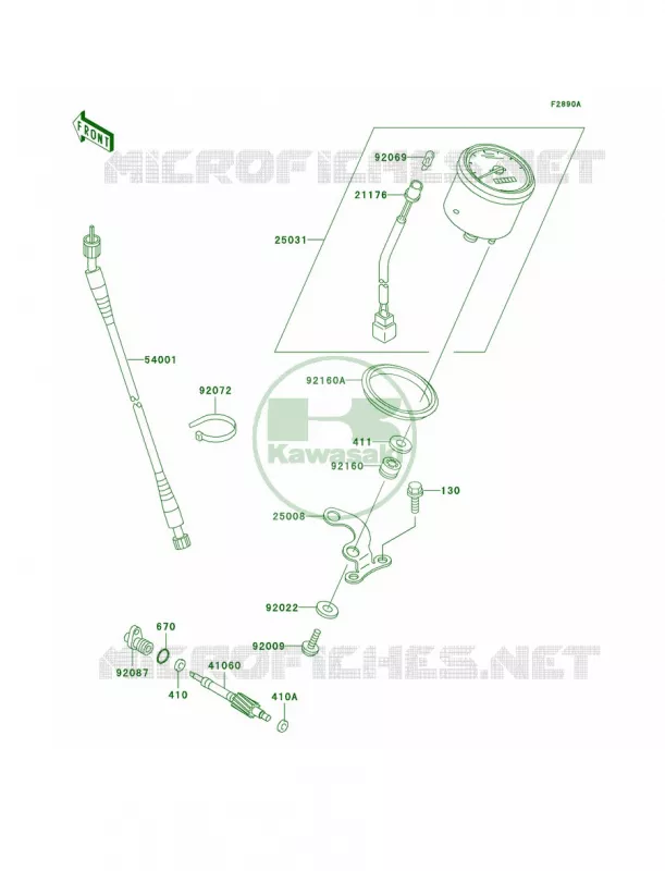 Optional PartsMeters Kawasaki QUAD 400 2001 Prairie 400  KVF400-D3