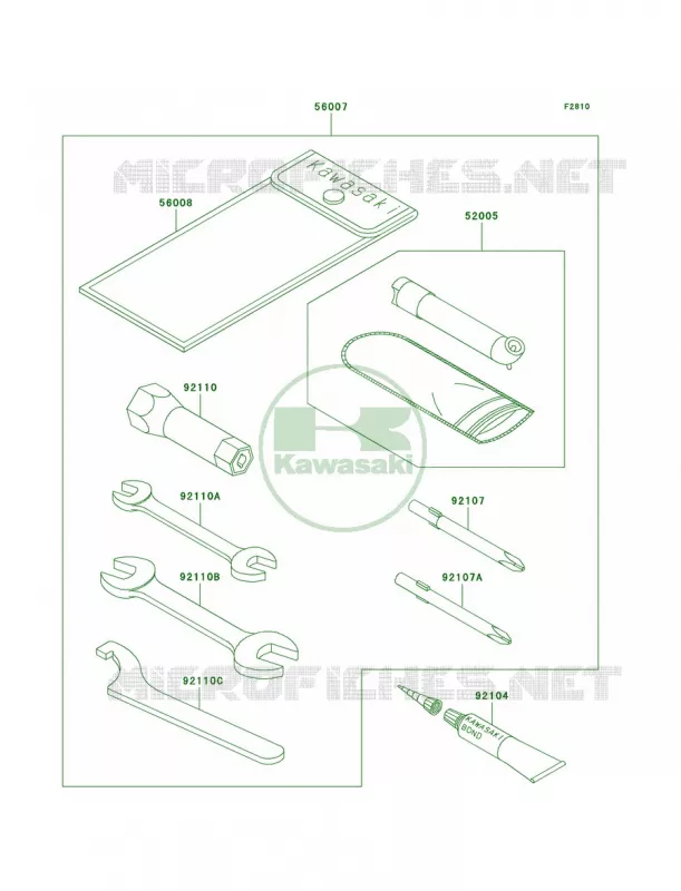 Owner's Tools Kawasaki QUAD 300 2000 Prairie 300 4X4  KVF300-A2