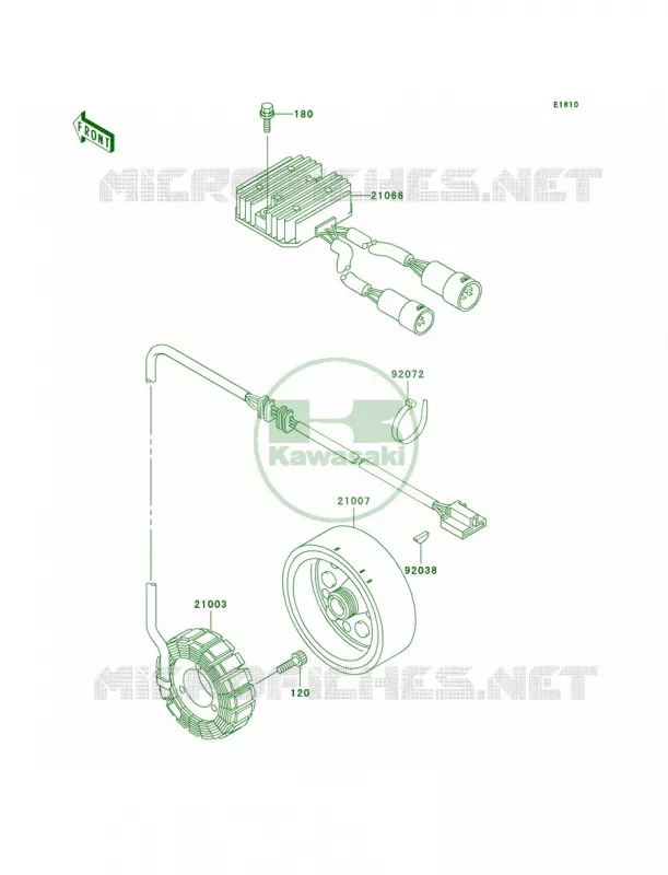 Generator Kawasaki QUAD 300 2000 Prairie 300  KVF300-B2