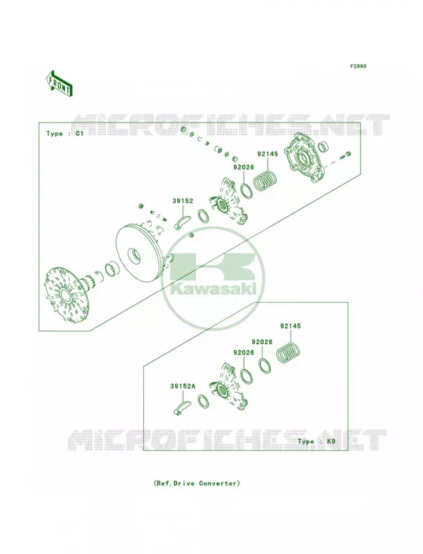 Optional Parts Kawasaki QUAD 300 2000 Prairie 300  KVF300-B2