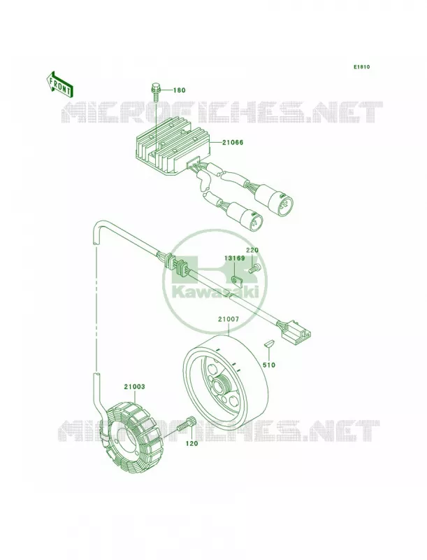 Generator Kawasaki QUAD 400 2000 Prairie 400  KVF400-D2