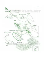 DecalsGreenA3 voor Kawasaki Prairie 300 4X4 1999