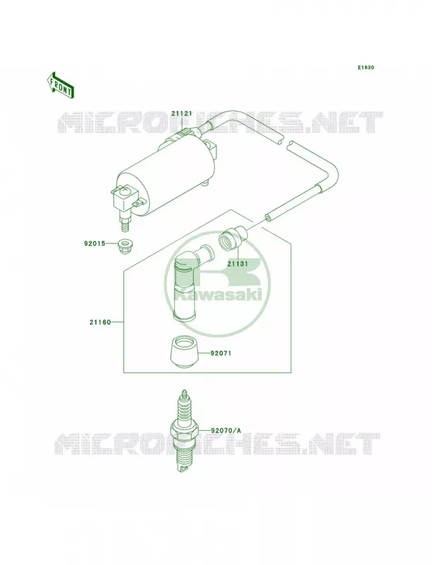Ignition System Kawasaki QUAD 300 1998 Bayou 300 4X4  KLF300-C10