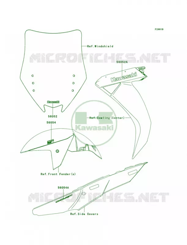 DecalsEbonyCBF Kawasaki MOTOS 1400 2014 Concours 14 ABS  ZG1400CEF