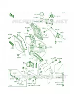Air Cleaner voor Kawasaki Lakota 300 1995