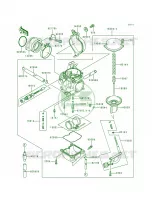 Carburetor voor Kawasaki Lakota 300 1995