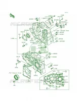 Crankcase voor Kawasaki Lakota 300 1995