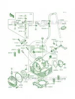 Cylinder Head voor Kawasaki Lakota 300 1995