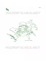 DecalsGreenKEF300 A5 voor Kawasaki Lakota 300 1995