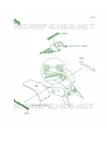 DecalsRedKEF300 A3 voor Kawasaki Lakota 300 1995
