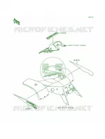DecalsRedKEF300 A4 voor Kawasaki Lakota 300 1995