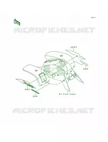 DecalsRedKEF300 A5 voor Kawasaki Lakota 300 1995