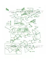 Front Fenders voor Kawasaki Lakota 300 1995