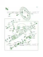 Rear Brake voor Kawasaki Lakota 300 1995