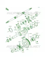 Rear Hub voor Kawasaki Lakota 300 1995